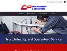 Tablet Screenshot of carolina-plumbing.com